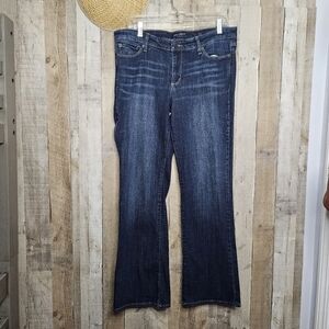 Lucky Brand Mid-rise Straight Leg Blue Denim Jeans Size 12/31 Ankle